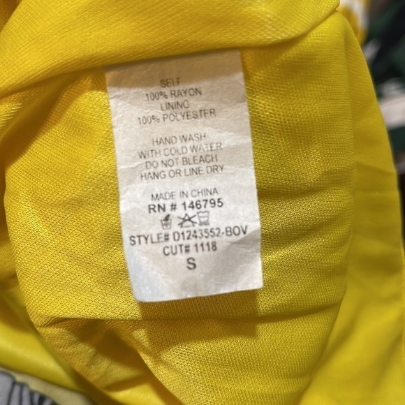 4SIENNA Yellow Tie-Dye Dress S - Picture 9 of 10